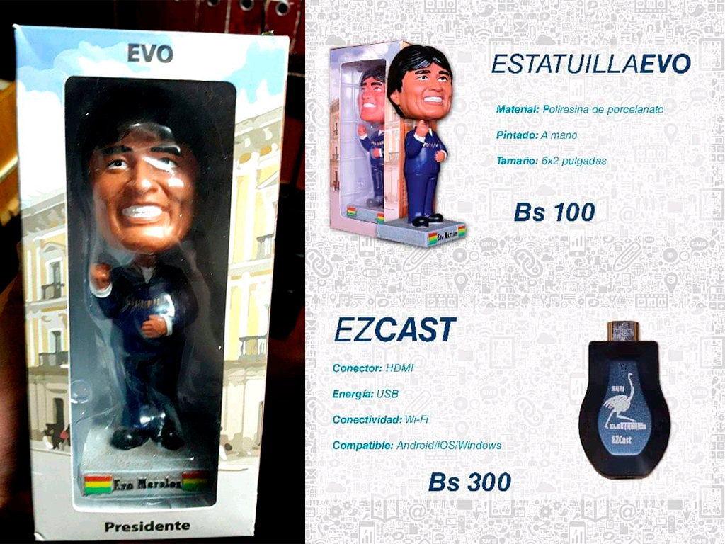 Cabezones o Bobblehead de Evo Morales