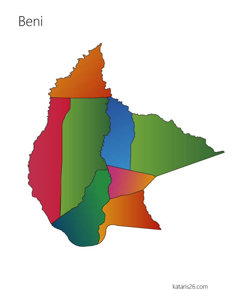 Mapa mudo Beni