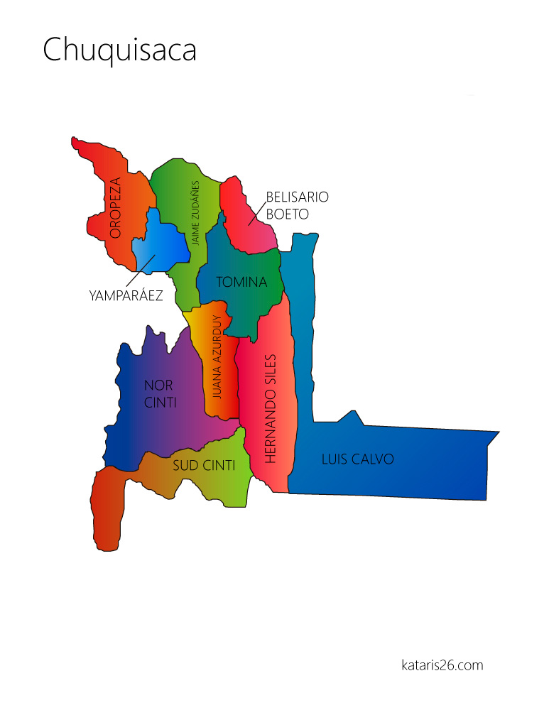 Mapa de Chuquisaca