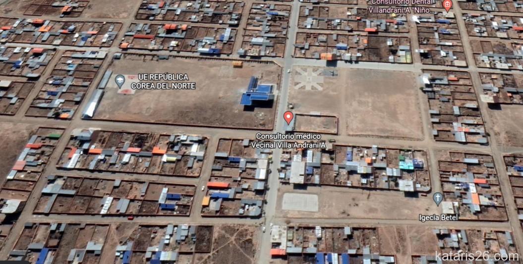 Croquis del colegio Corea del Norte El Alto