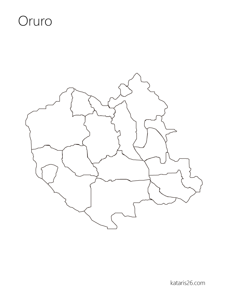 Oruro para colorear