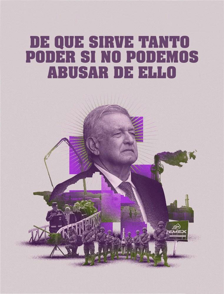 Poder dictadura meme póster  México