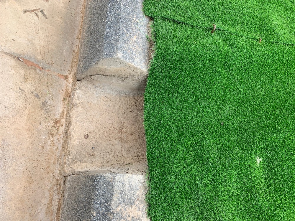 Césped improvisado en El Alto